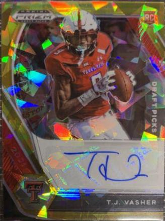 T. J. Vasher [Gold Ice Prizm] #DPA-TJV