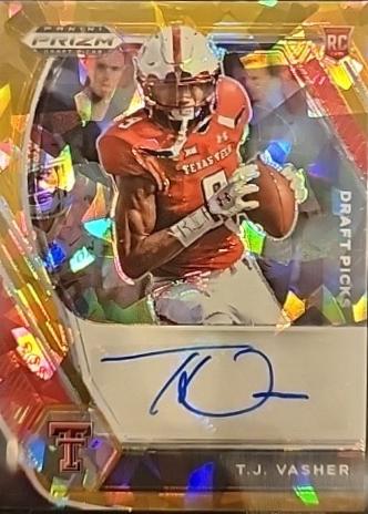 T. J. Vasher [Orange Ice Prizm] #DPA-TJV
