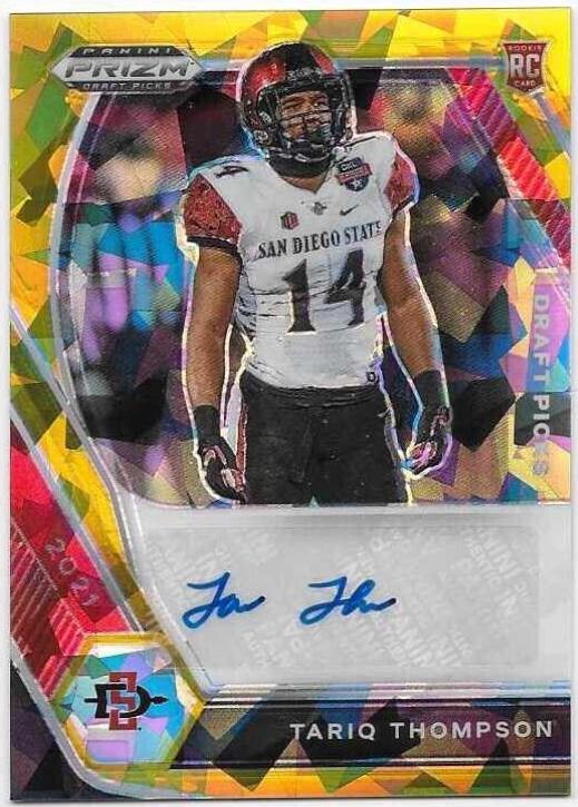 Tariq Thompson [Gold Ice Prizm] #DPA-TTH
