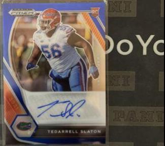 Tedarrell Slaton [Blue Prizm] #DPA-TES