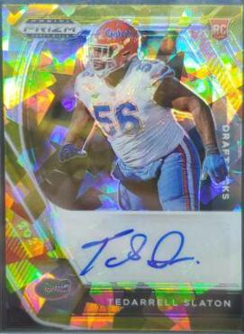 Tedarrell Slaton [Gold Ice Prizm] #DPA-TES
