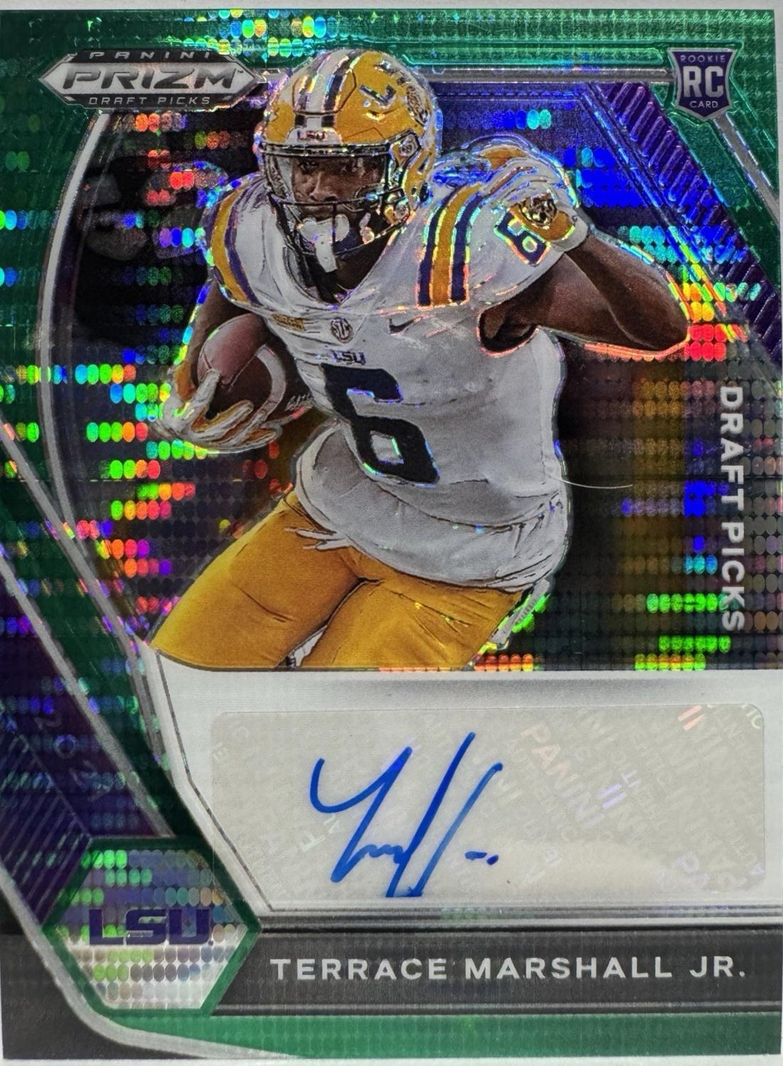 Terrace Marshall Jr. [Green Pulsar Prizm] #DPA-TMJ