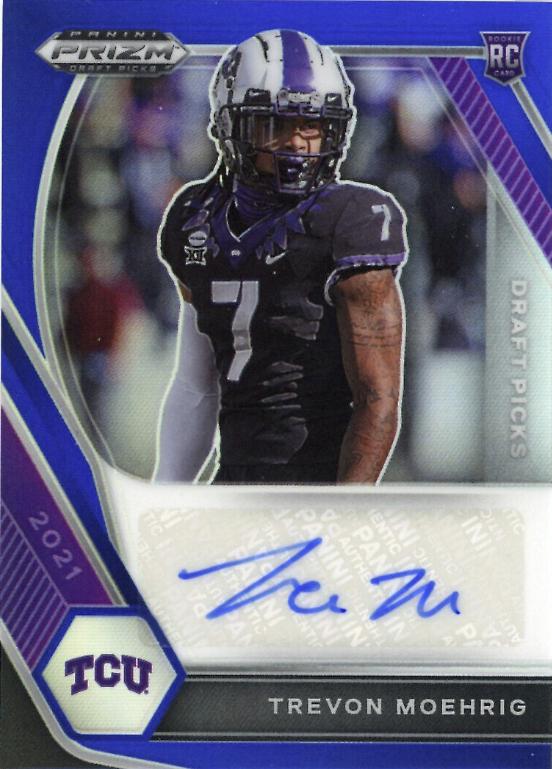 Trevon Moehrig [Blue Prizm] #DPA-TRM