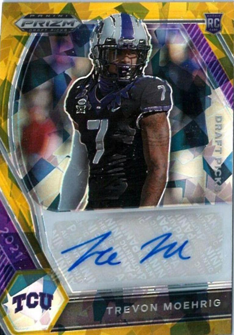 Trevon Moehrig [Gold Ice Prizm] #DPA-TRM