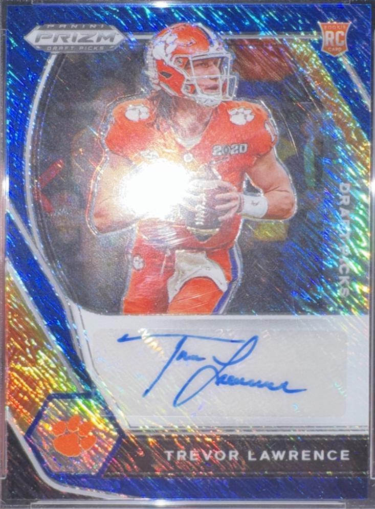 Trevor Lawrence [Blue Shimmer Prizm] #DPA-TLW