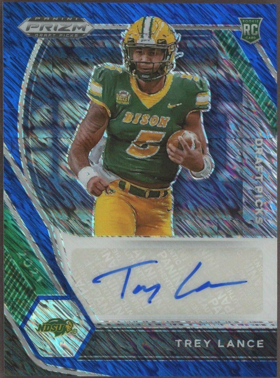 Trey Lance [Blue Shimmer Prizm] #DPA-TLA
