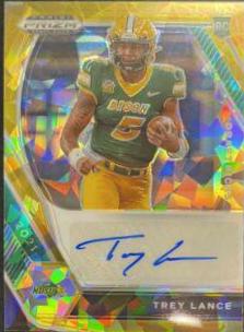 Trey Lance [Gold Ice Prizm] #DPA-TLA