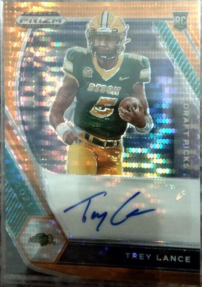 Trey Lance [Orange Pulsar Prizm] #DPA-TLA