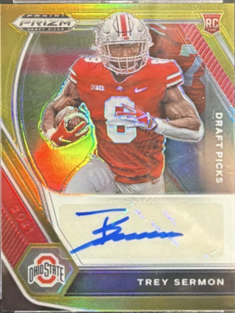 Trey Sermon [Gold Prizm] #DPA-TSE