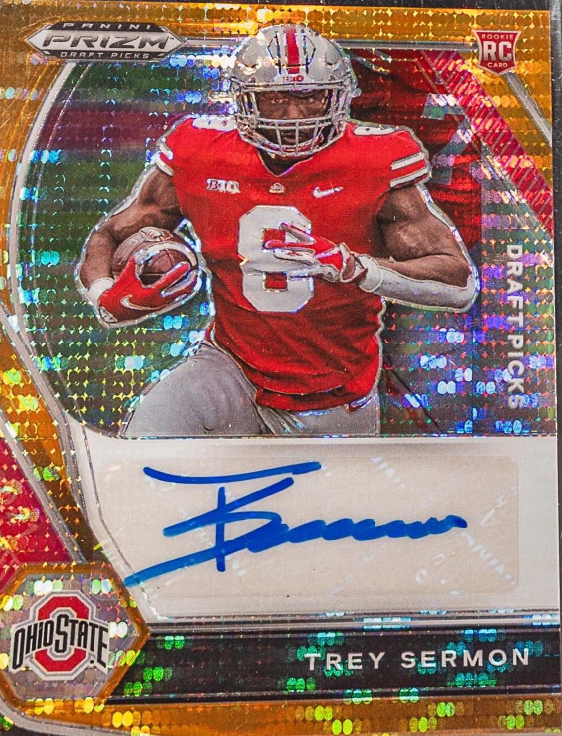 Trey Sermon [Orange Pulsar Prizm] #DPA-TSE