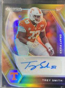 Trey Smith [Black Gold Prizm] #DPA-TSM