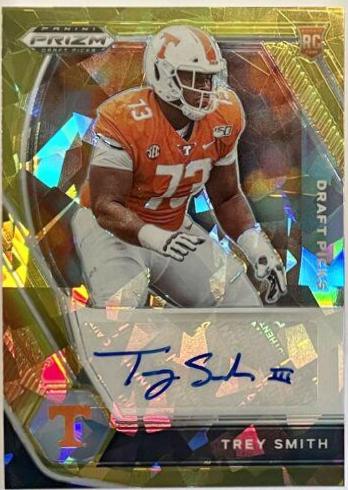 Trey Smith [Gold Ice Prizm] #DPA-TSM