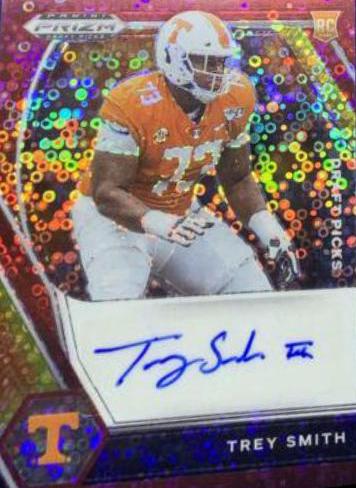 Trey Smith [Red Circles Prizm] #DPA-TSM
