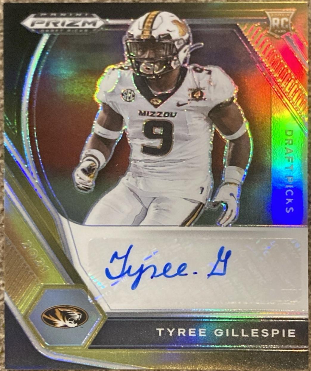 Tyree Gillespie [Black Gold Prizm] #DPA-TGI