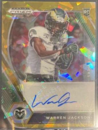 Warren Jackson [Gold Ice Prizm] #DPA-WAJ