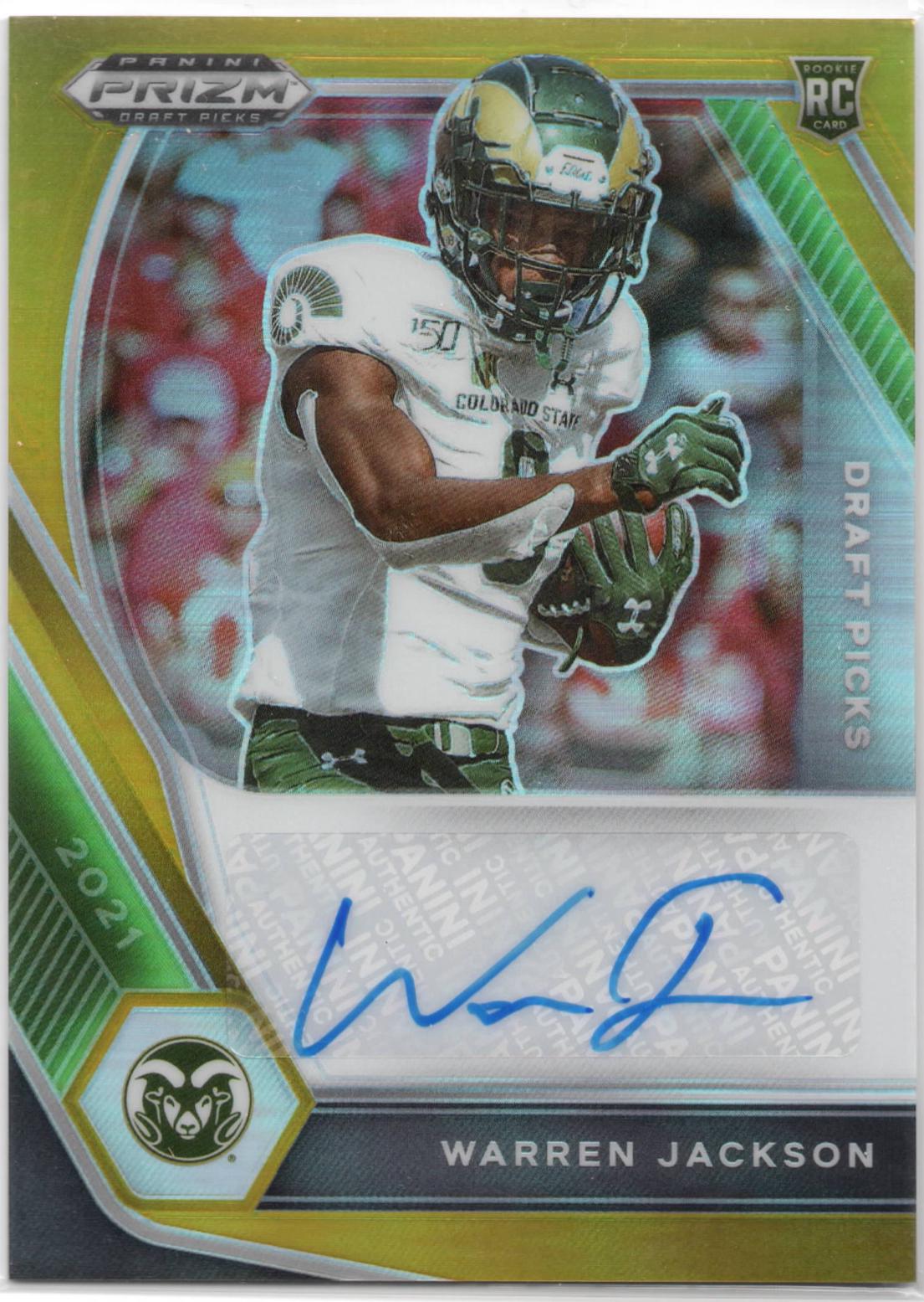 Warren Jackson [Gold Prizm] #DPA-WAJ