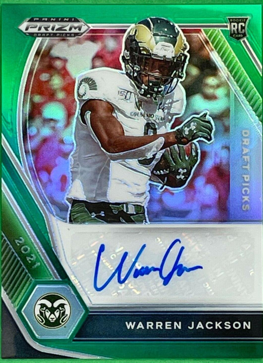 Warren Jackson [Green Pulsar Prizm] #DPA-WAJ