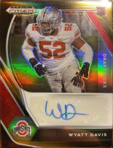 Wyatt Davis [Black Gold Prizm] #DPA-WDA