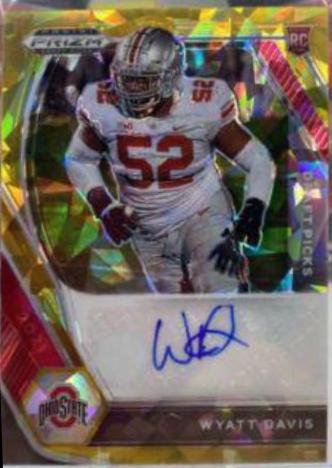 Wyatt Davis [Gold Ice Prizm] #DPA-WDA