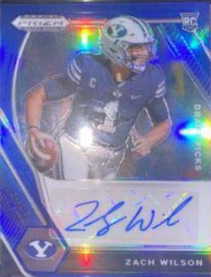 Zach Wilson [Blue Ice Prizm] #DPA-ZWL