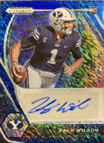 Zach Wilson [Blue Shimmer Prizm] #DPA-ZWL