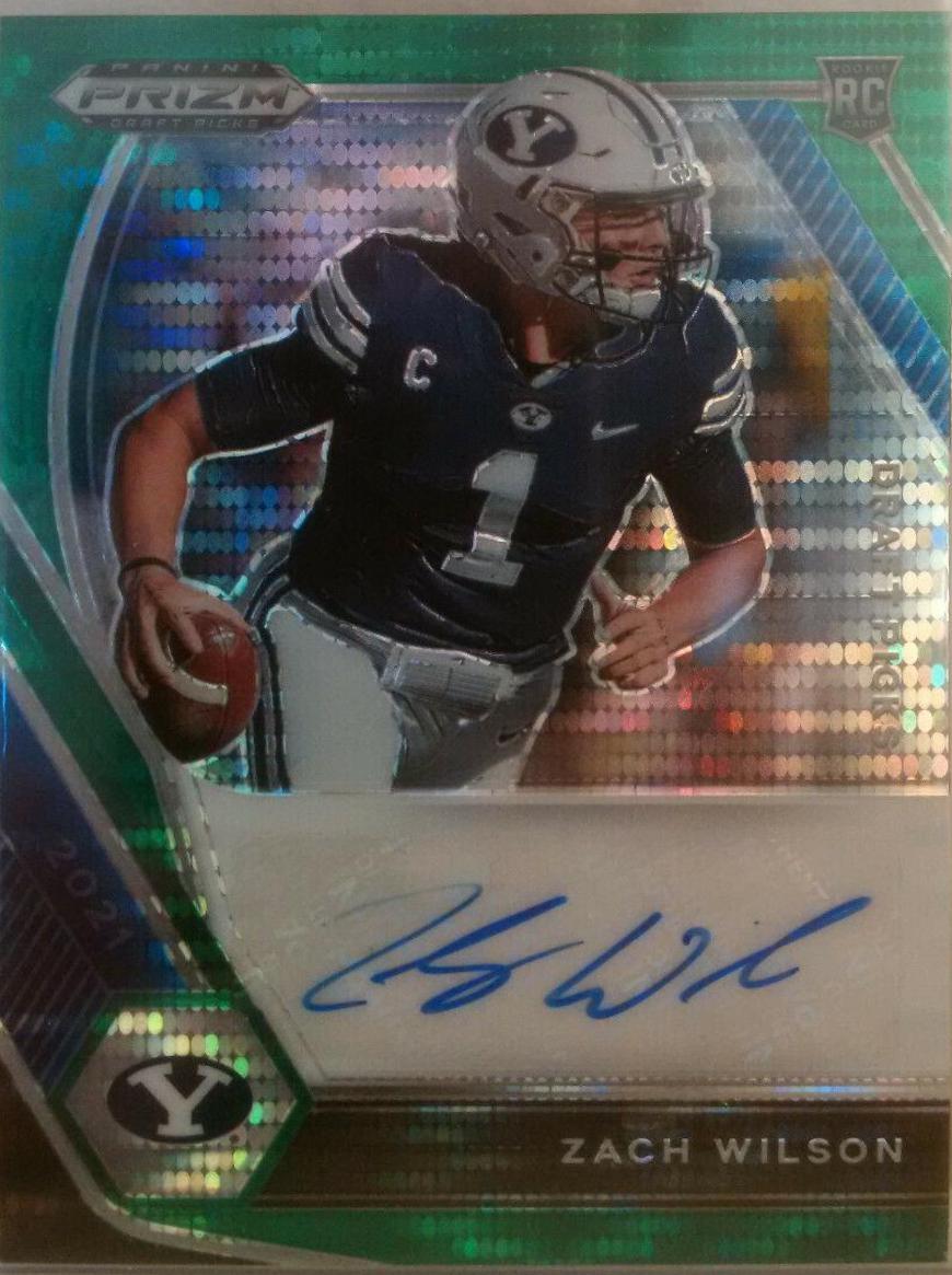 Zach Wilson [Green Pulsar Prizm] #DPA-ZWL