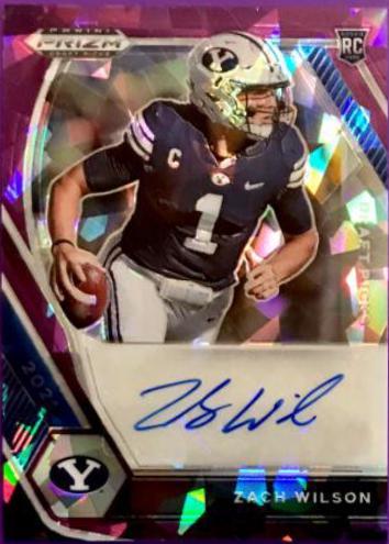 Zach Wilson [Purple Ice Prizm] #DPA-ZWL