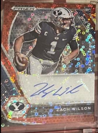 Zach Wilson [Red Circles Prizm] #DPA-ZWL