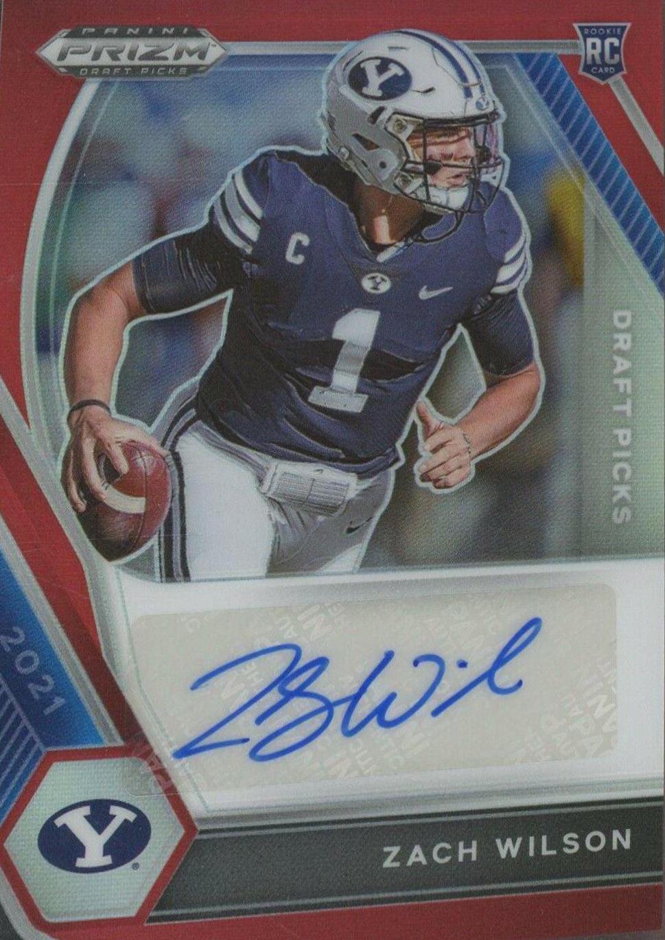 Zach Wilson [Red Prizm] #DPA-ZWL
