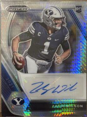 Zach Wilson [Silver Prizm] #DPA-ZWL