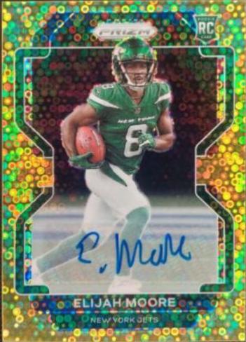 Elijah Moore [Autograph Gold Prizm] #346