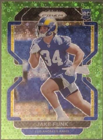 Jake Funk [Neon Green Prizm] #402