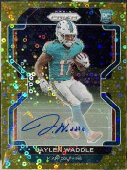 Jaylen Waddle [Autograph Gold Prizm] #338