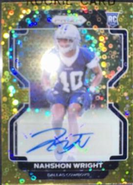 Nahshon Wright [Autograph Gold Prizm] #438