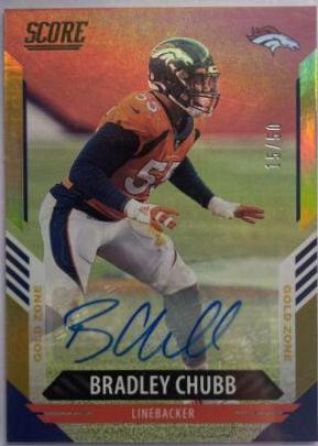 Bradley Chubb [Signature Gold Zone] #222