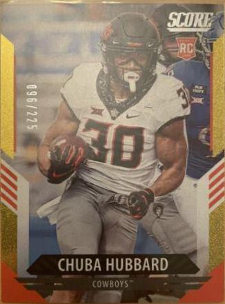 Chuba Hubbard [Dots Gold] #311