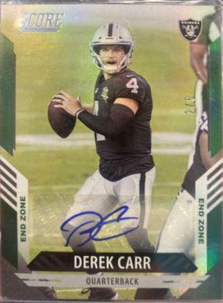 Derek Carr [Signature End Zone] #224