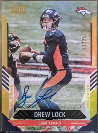 Drew Lock [Signature Gold Zone] #215