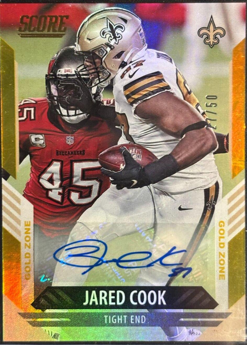 Jared Cook [Signature Gold Zone] #211