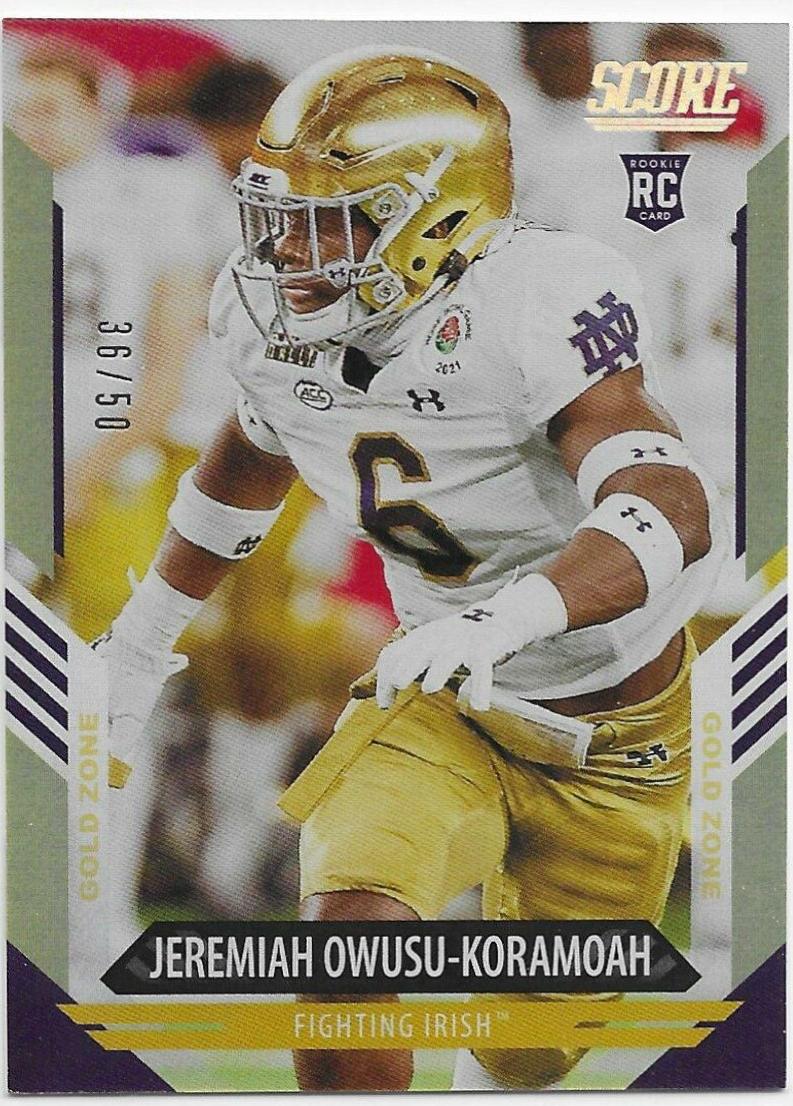Jeremiah Owusu Koramoah [Gold Zone] #353