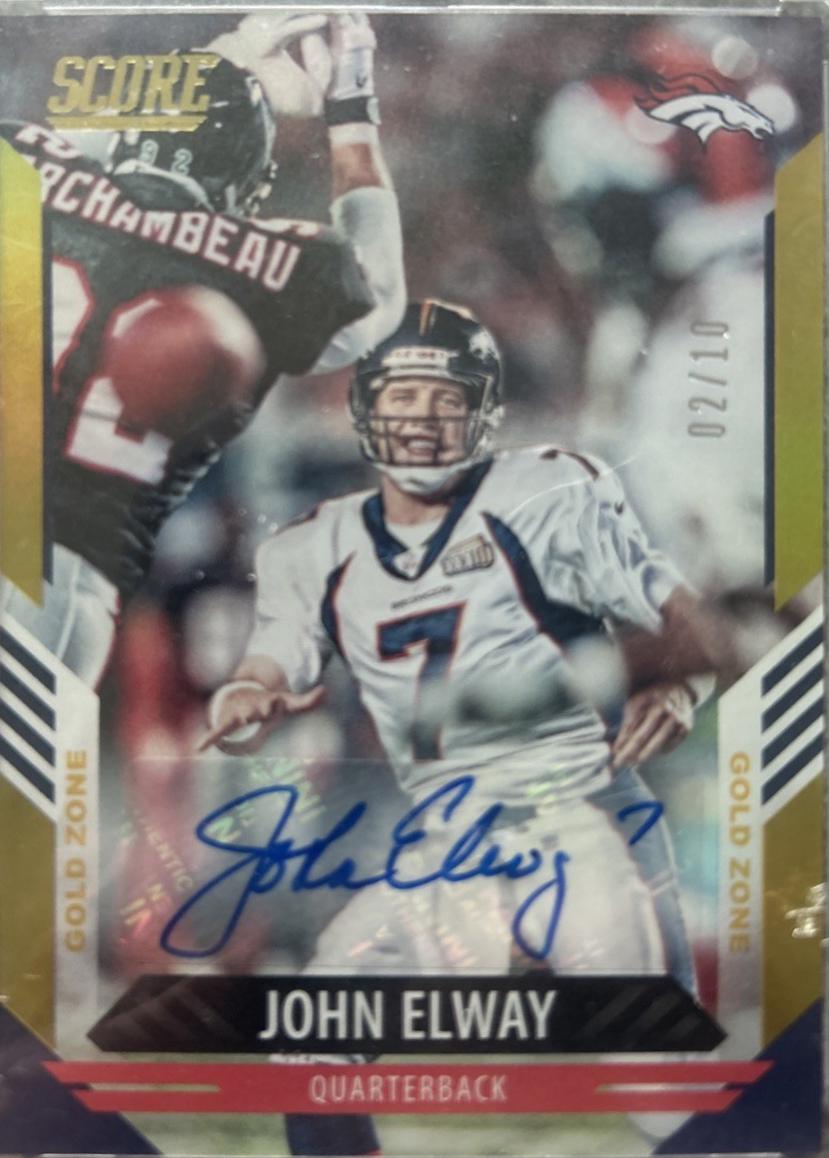 John Elway [Signature Gold Zone] #223