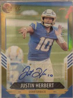 Justin Herbert [Signature Gold Zone] #233