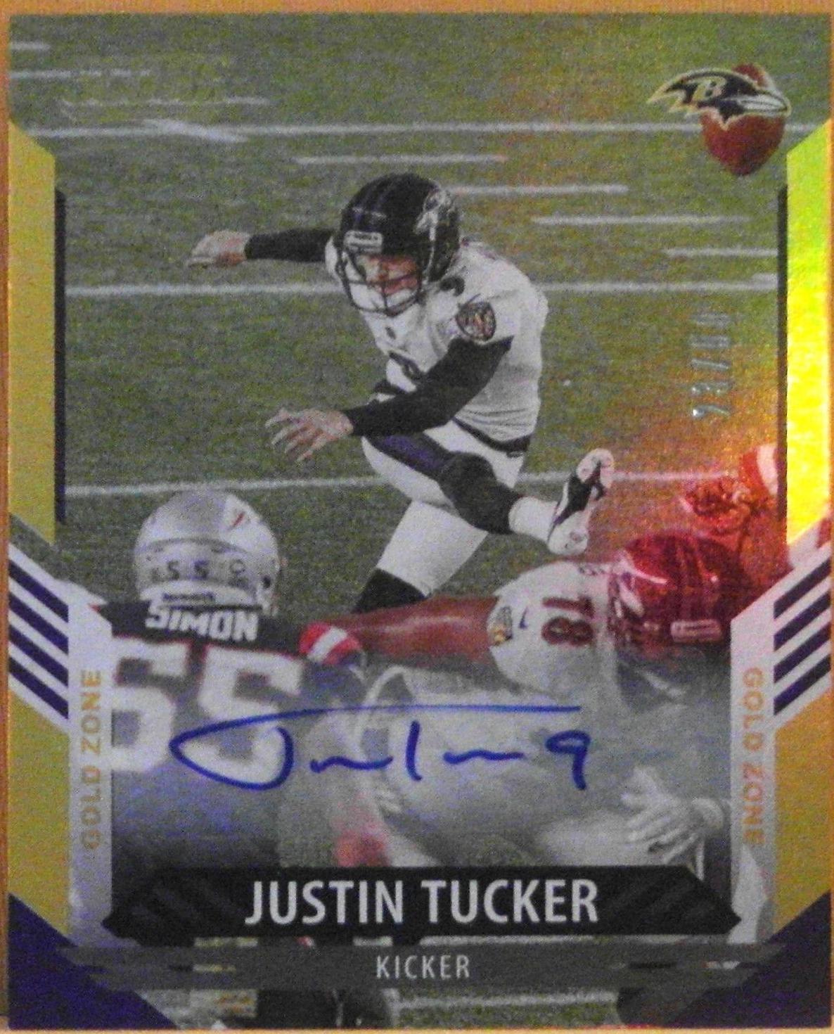 Justin Tucker [Signature Gold Zone] #95