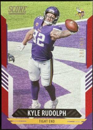Kyle Rudolph [Dots Red] #154