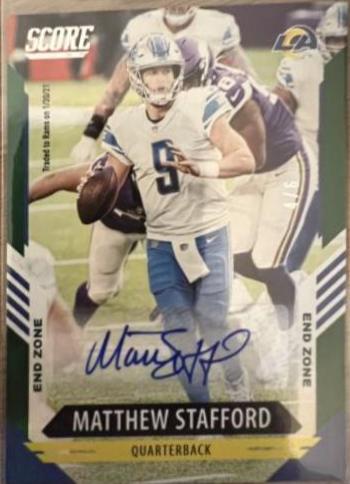Matthew Stafford [Signature End Zone] #130