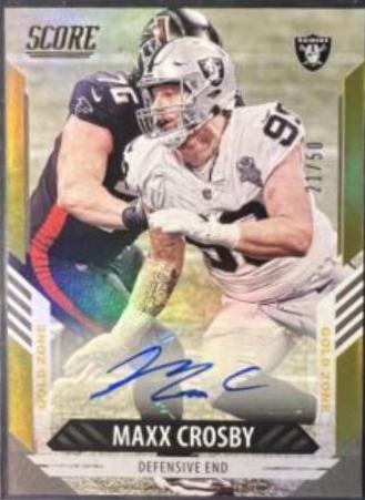 Maxx Crosby [Signature Gold Zone] #230