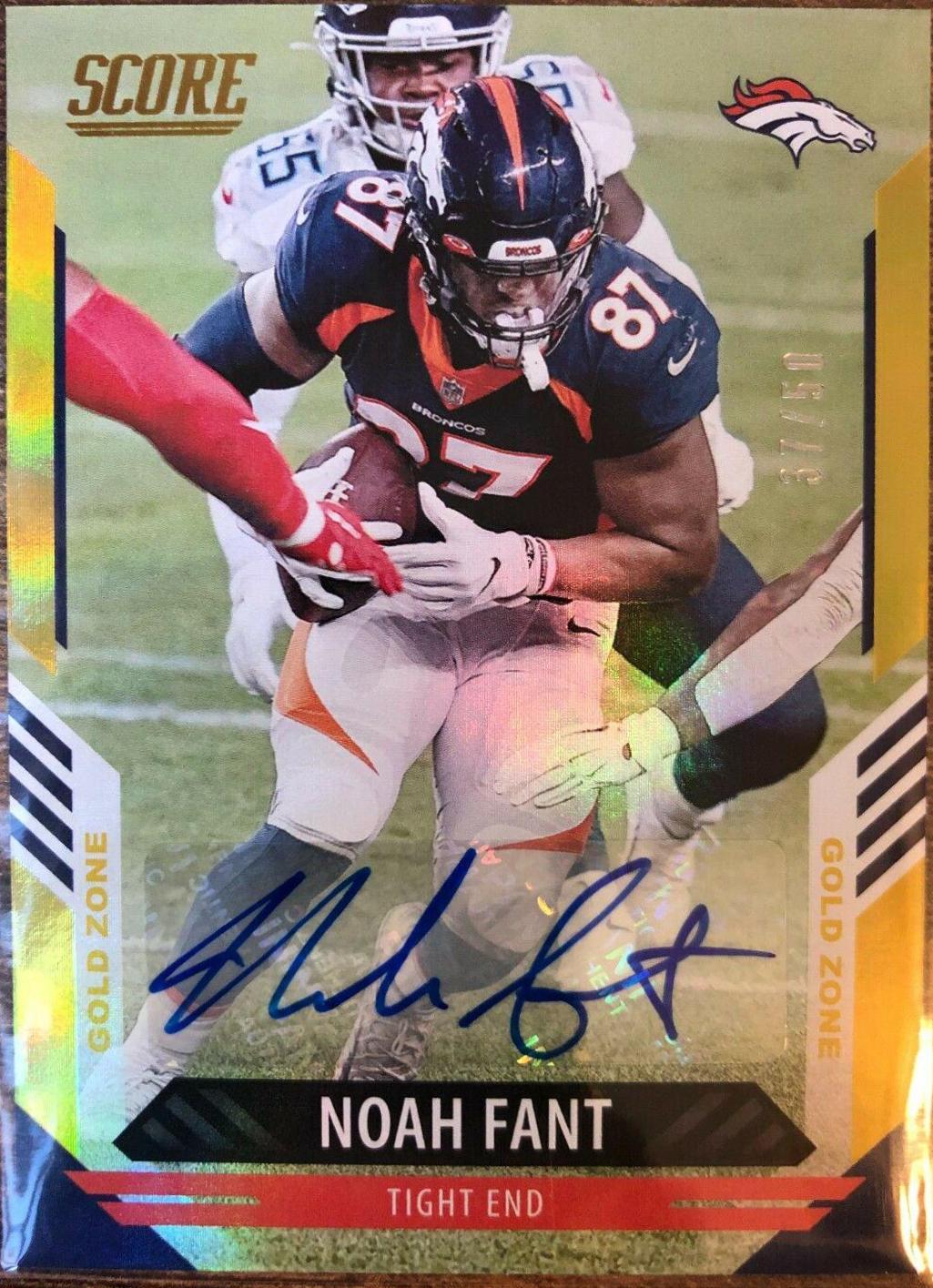 Noah Fant [Gold Zone] #221