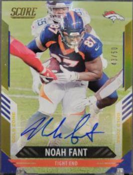 Noah Fant [Signature Gold Zone] #221