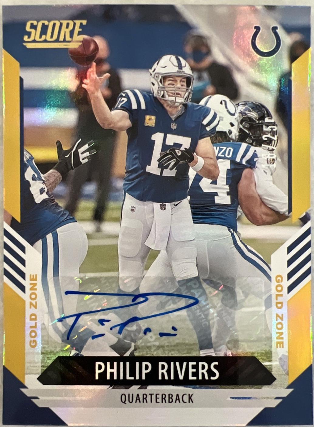 Philip Rivers [Signature Gold Zone] #163