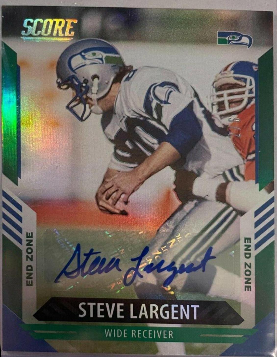 Steve Largent [Signature End Zone] #274